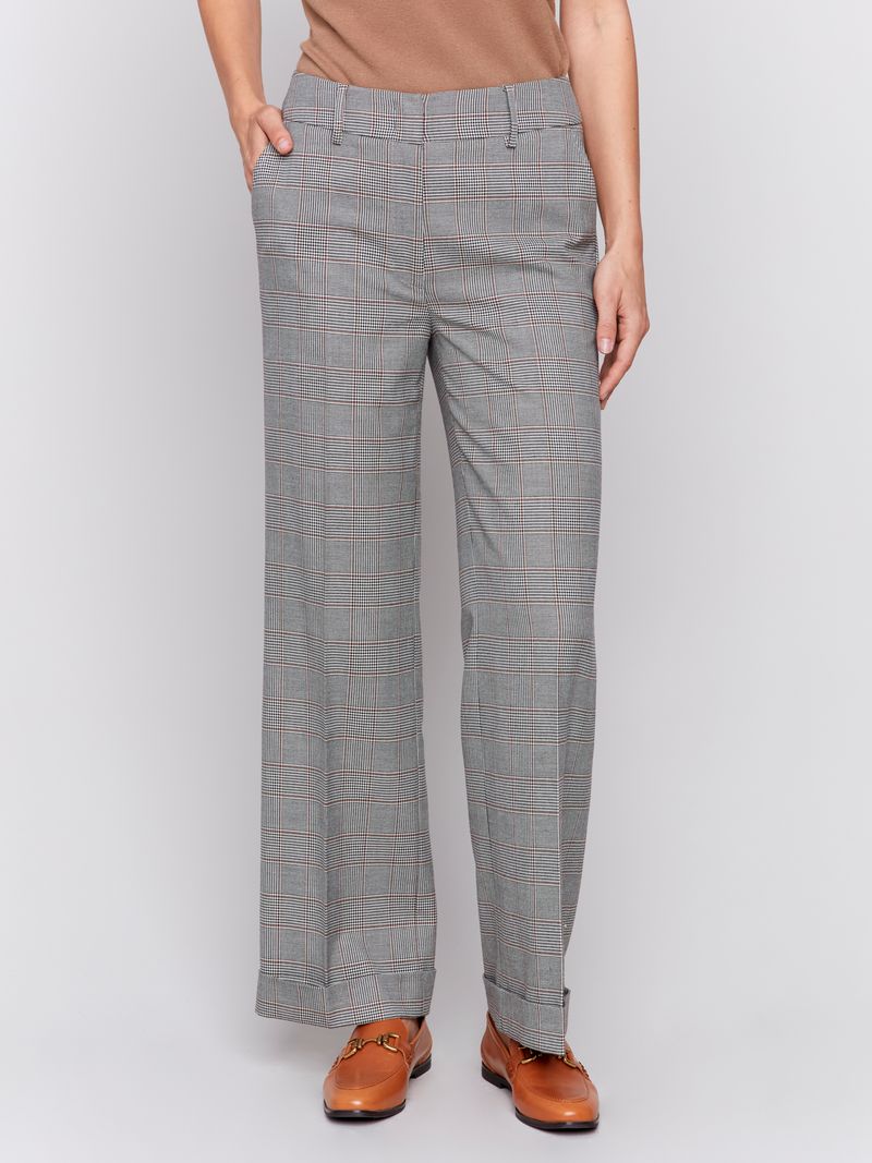 Charlie B Glen Plaid Flare Pants