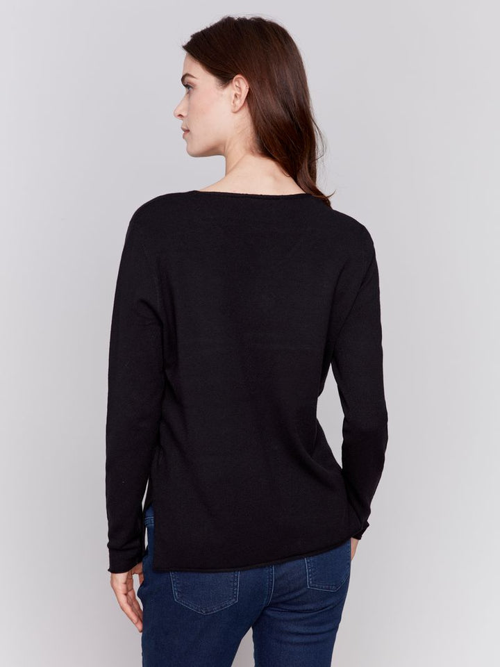 Charlie B Solid Basic Sweater