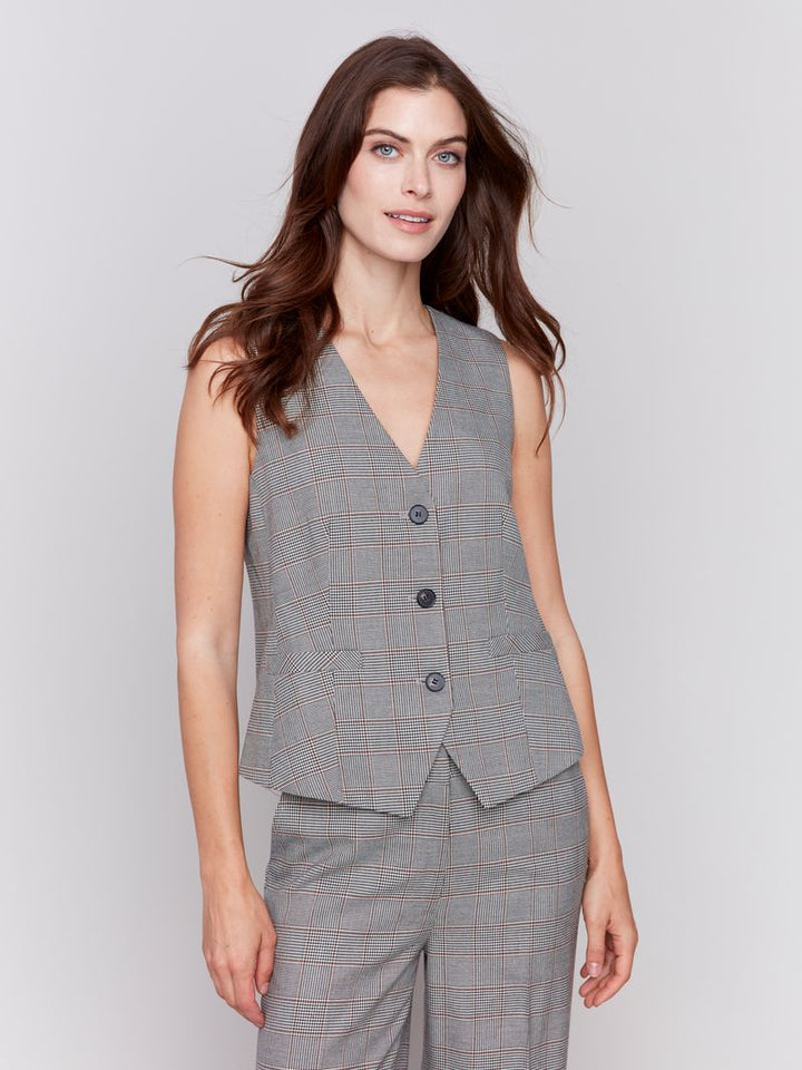 Charlie B Glen Plaid Suit Vest