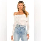 Free People Snowbunny Rib – Elfenbein – XS