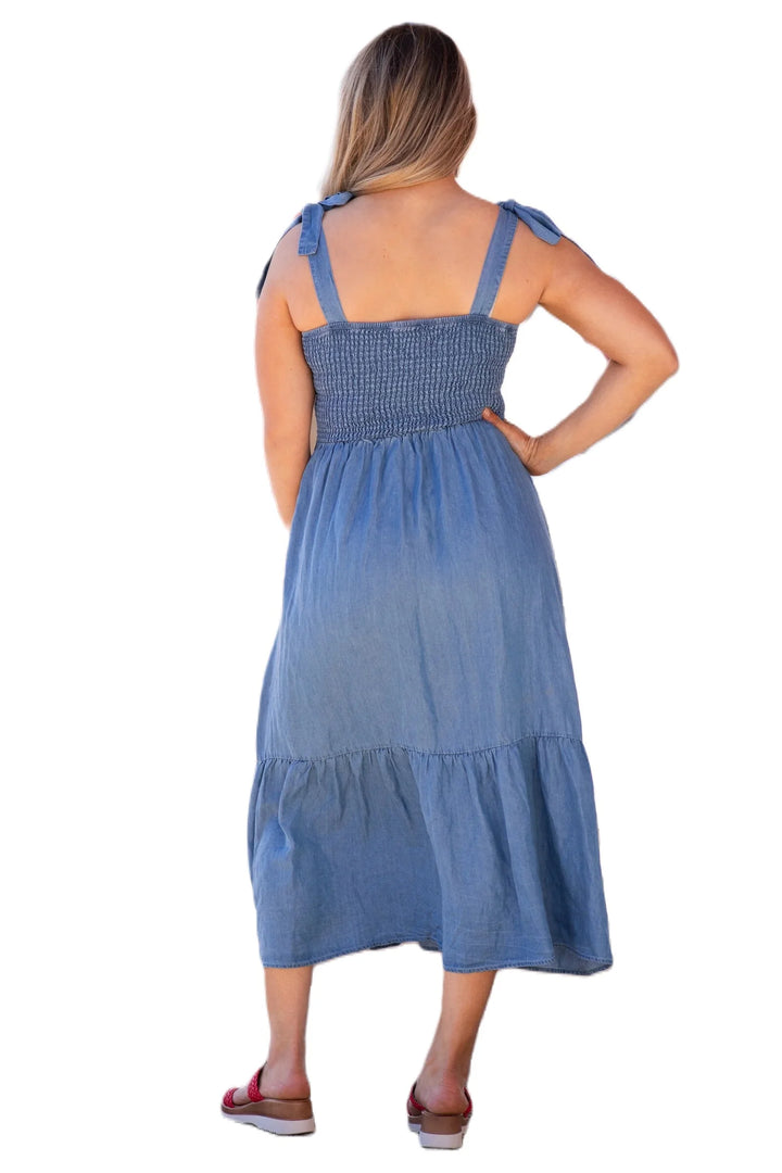 Mine Smock Chambray Midi Dress