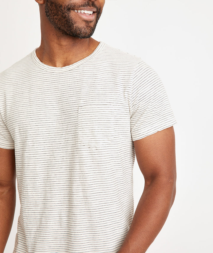 Marine Layer Saddle Hem Pocket Tee Knit