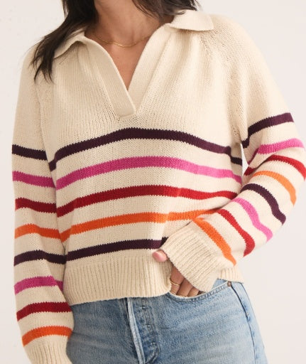 Marine Layer Claire Relaxed Sweater Polo