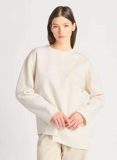 Dex Sweatshirt mit asymmetrischem Saum