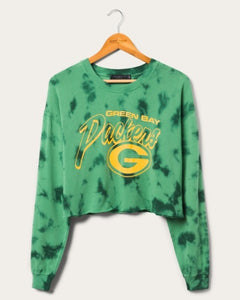 Vintage Green Bay Packers Cropped Sweatshirt XL 