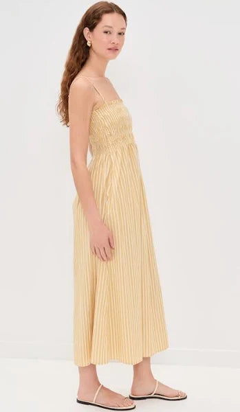 Pistola Bianca Shirred Bodice Dress