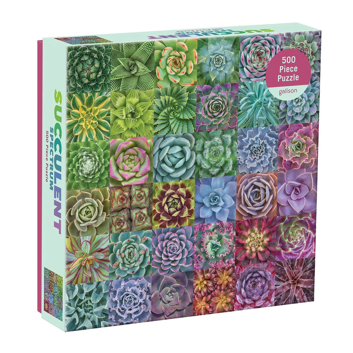 Galison Succulent Spectrum 500 Piece Puzzle