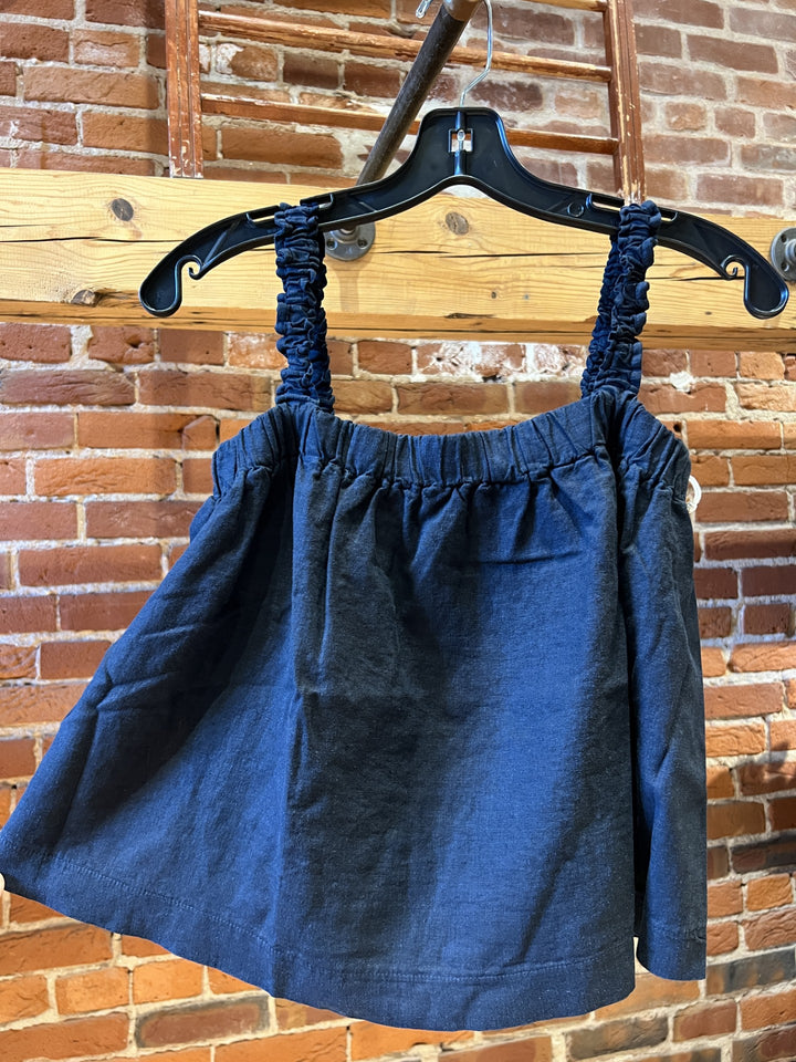Stateside Linen Ruched Shoulder Tank