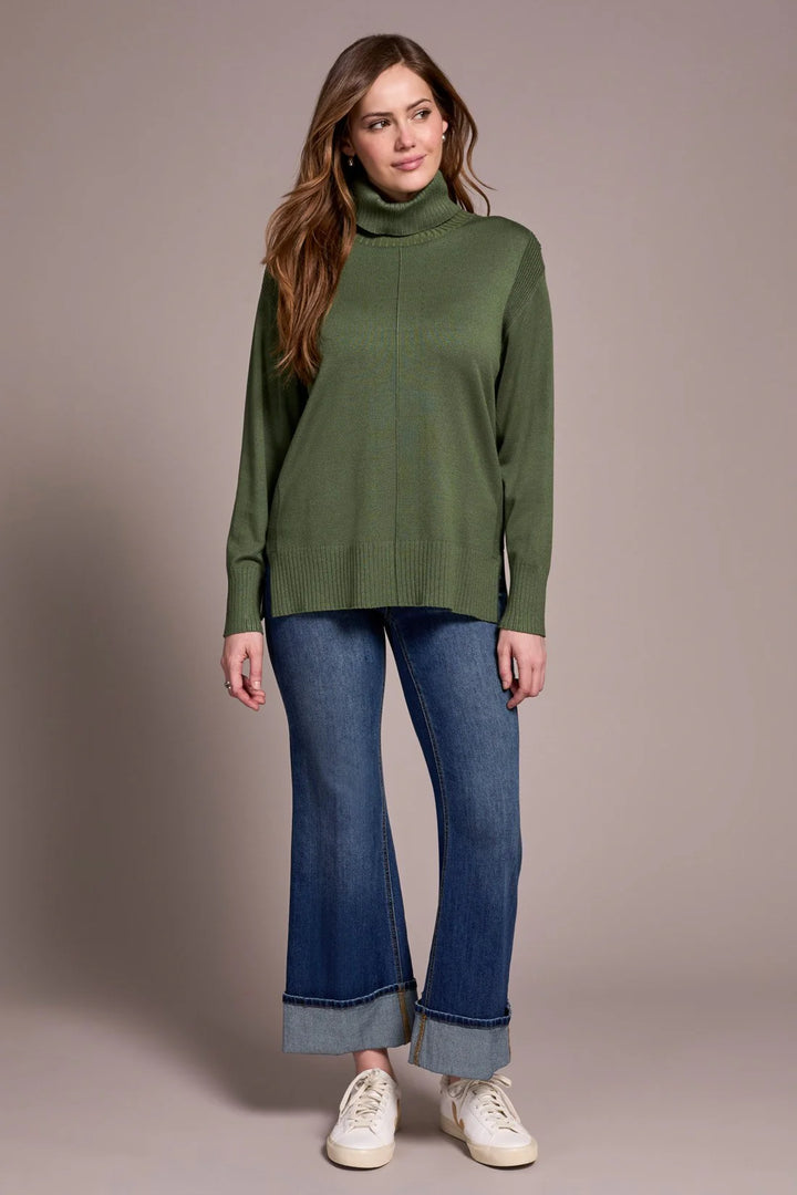 Tribal Long Sleeve Turtle Neck Sweater