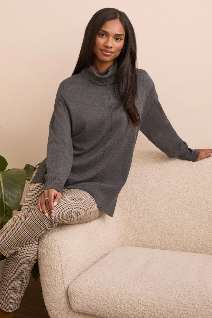 Tribal Long Sleeve Turtle Neck Sweater