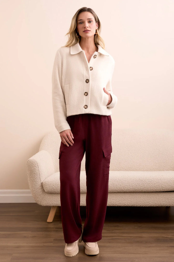 Tribal Long Sleeve Button Front Line Short Jacket