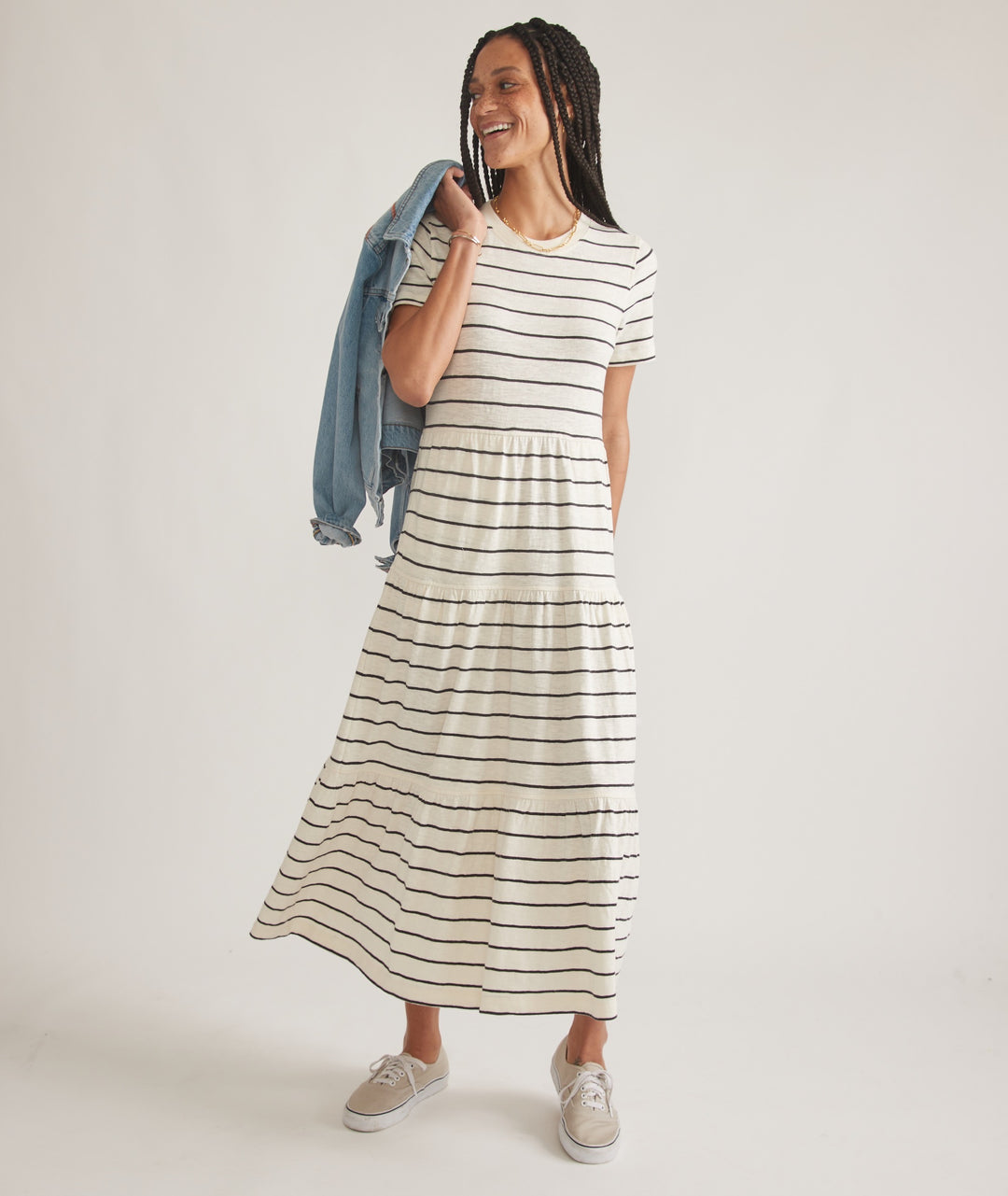 Marine Layer Vintage Slub Midi Dress