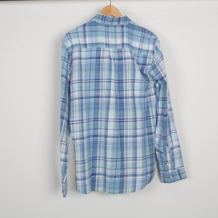 Surfside Brian Long Sleeve Washed Twill Plaid Shirt