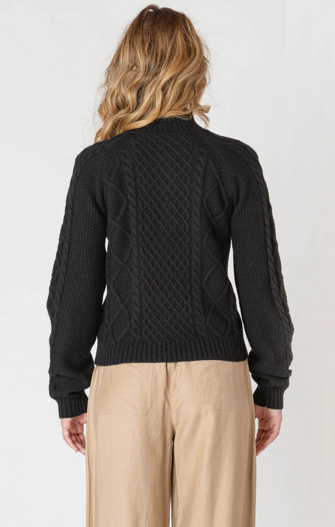 Room 34 Half-Zip Cable Knit Sweater