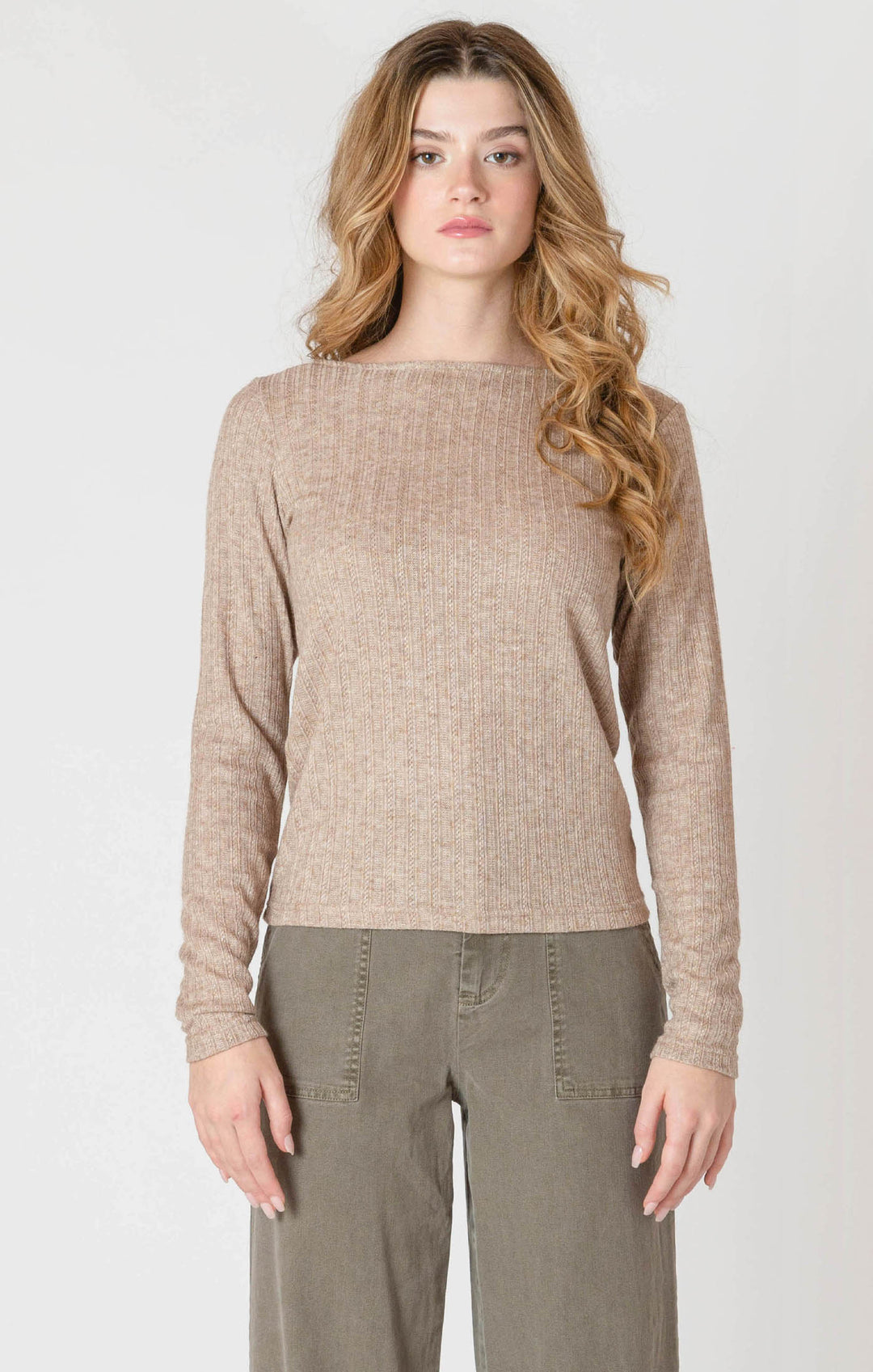 Room 34 Boatneck Textured Top