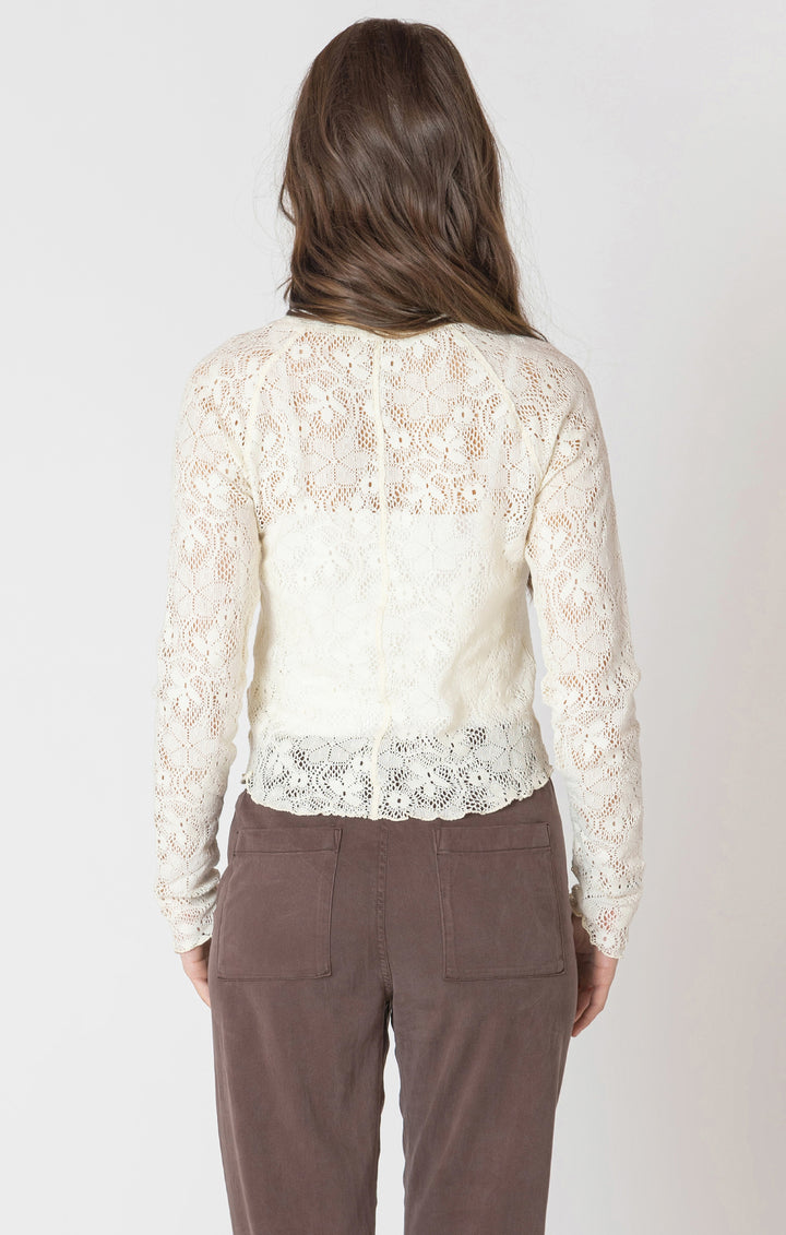 Dex Exposed Seam Lace Top