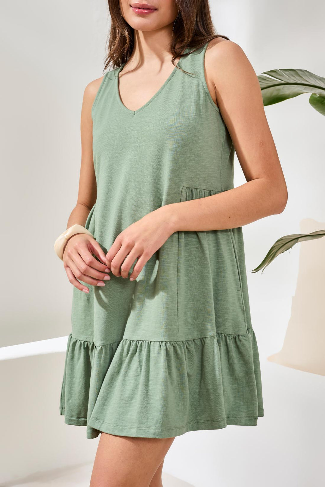 Tribal Sleeveless V-Neck Dress