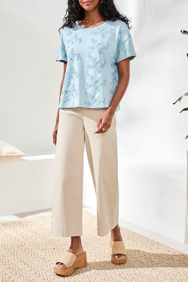 Tribal Floral Short Sleeve Crew Tee