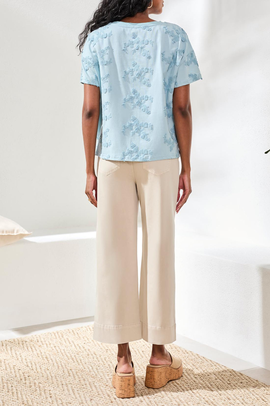 Tribal Floral Short Sleeve Crew Tee