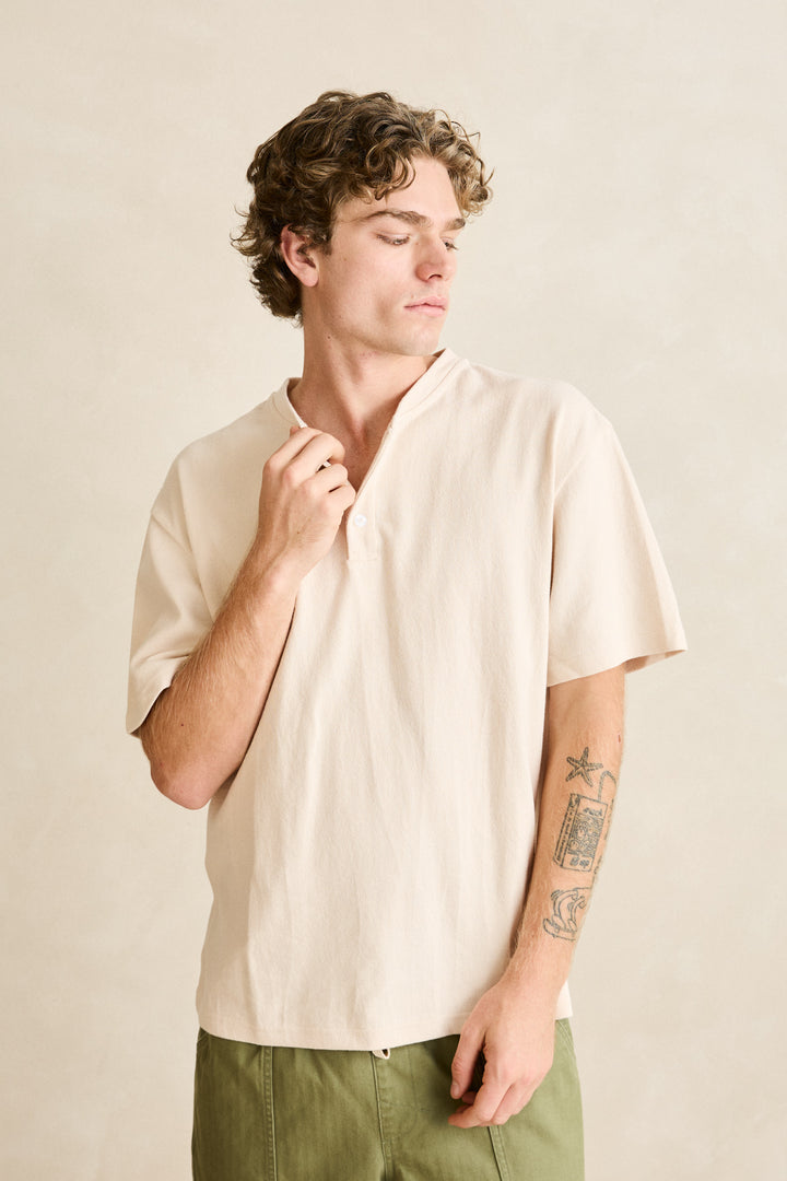 Rhythm Vintage Jersey Short Sleeve Henley