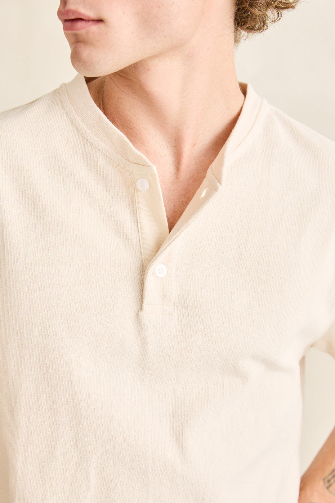 Rhythm Vintage Jersey Short Sleeve Henley