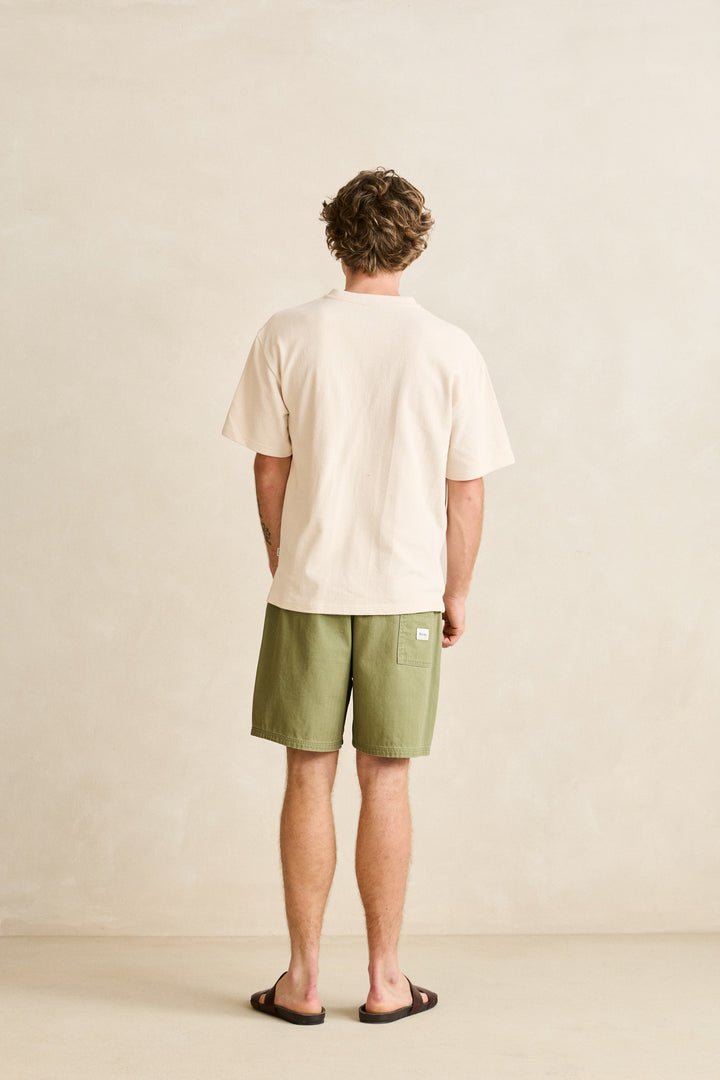 Rhythm Vintage Jersey Short Sleeve Henley