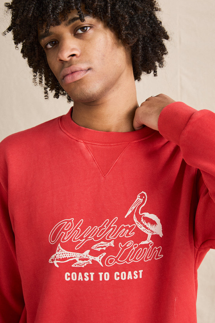 Rhythm C2C Overdyed Crew Sweatshirt