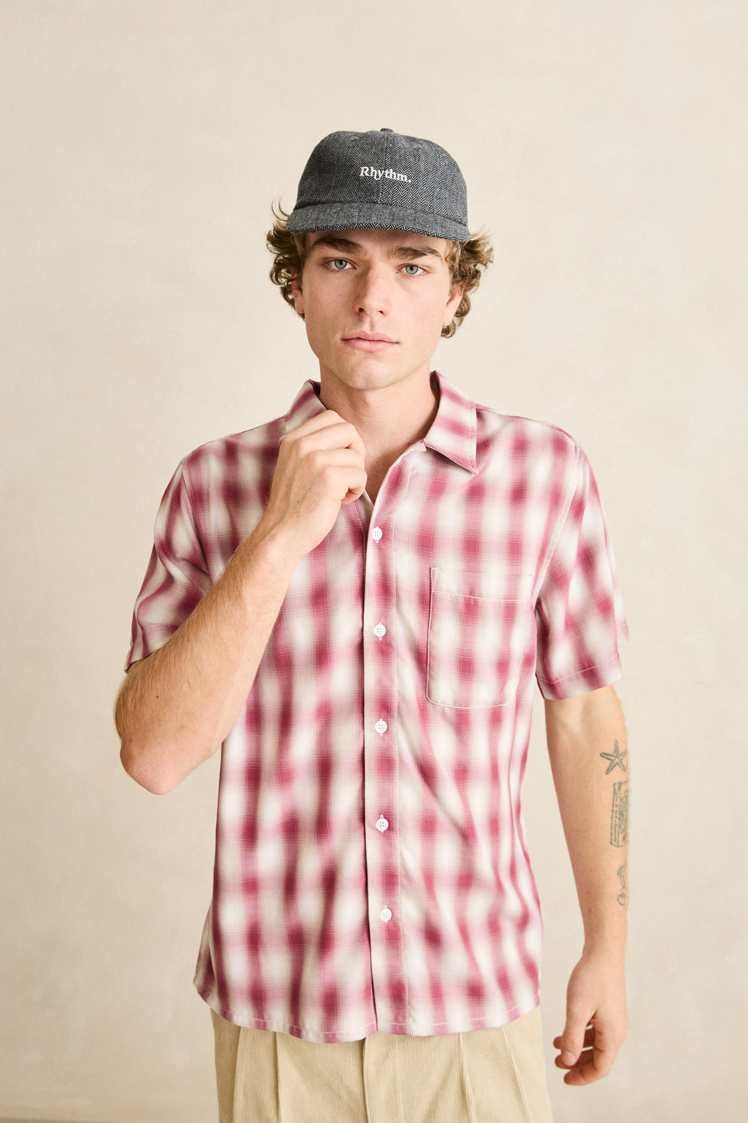 Rhythm Shadow Check Short Sleeve Shirt