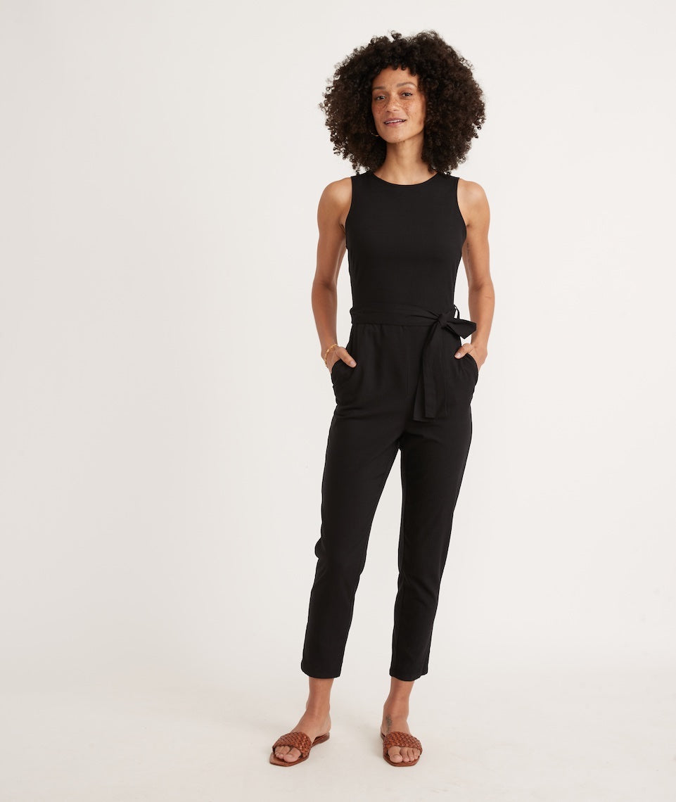Marine Layer Eloise Belted Jumpsuit