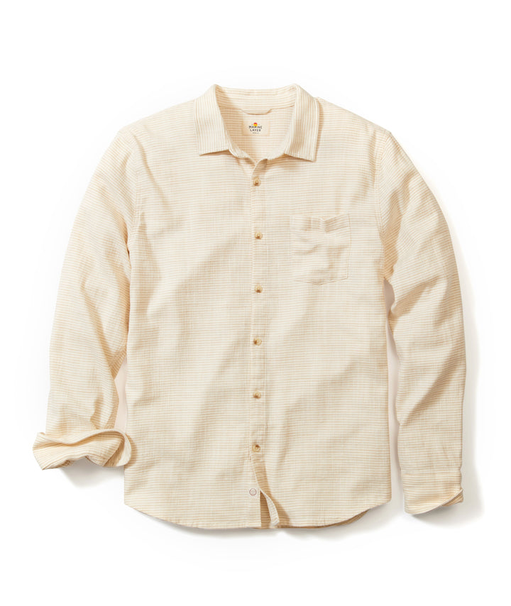 Marine Layer Classic Stretch Long Sleeve Selvage Shirt