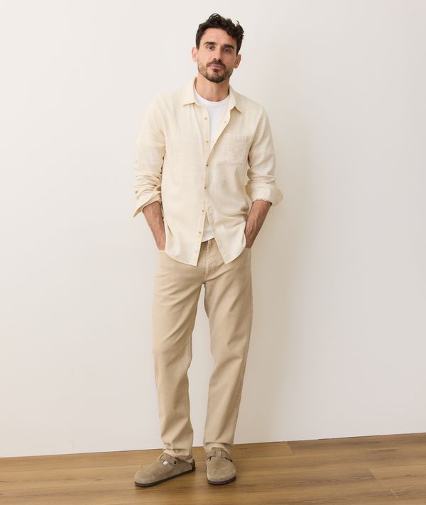 Marine Layer Classic Stretch Long Sleeve Selvage Shirt