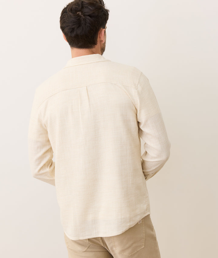 Marine Layer Classic Stretch Long Sleeve Selvage Shirt