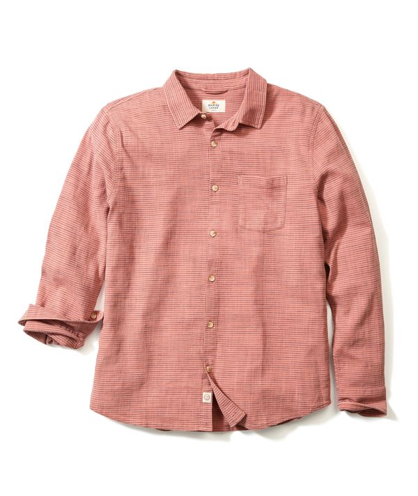 Marine Layer Classic Stretch Long Sleeve Selvage Shirt