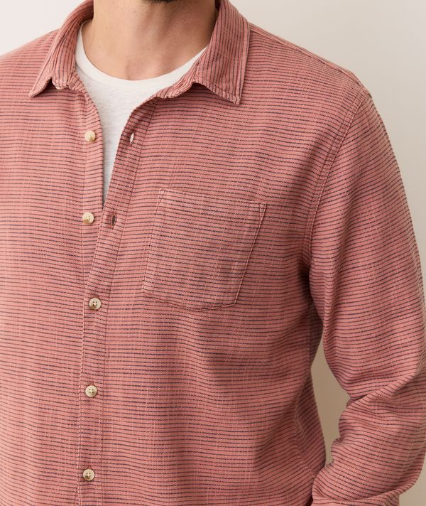 Marine Layer Classic Stretch Long Sleeve Selvage Shirt