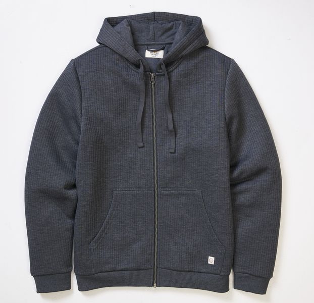 Marine Layer Corbet Quilted Full Zip Hoodie