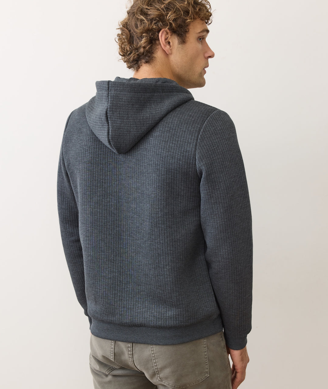 Marine Layer Corbet Quilted Full Zip Hoodie