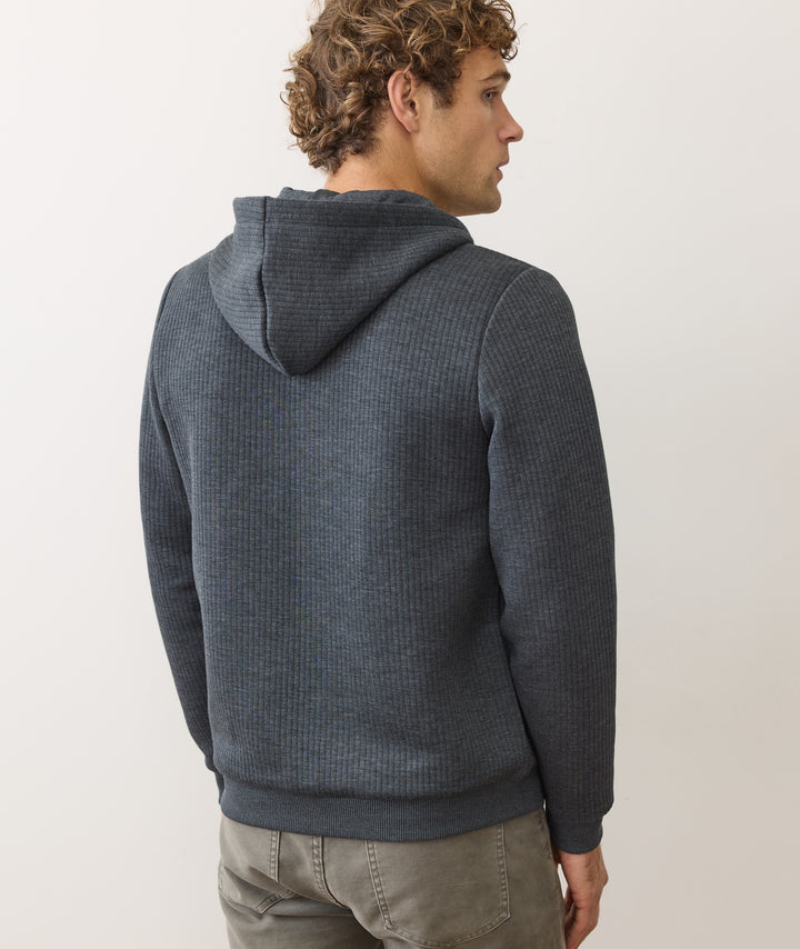 Marine Layer Corbet Quilted Full Zip Hoodie
