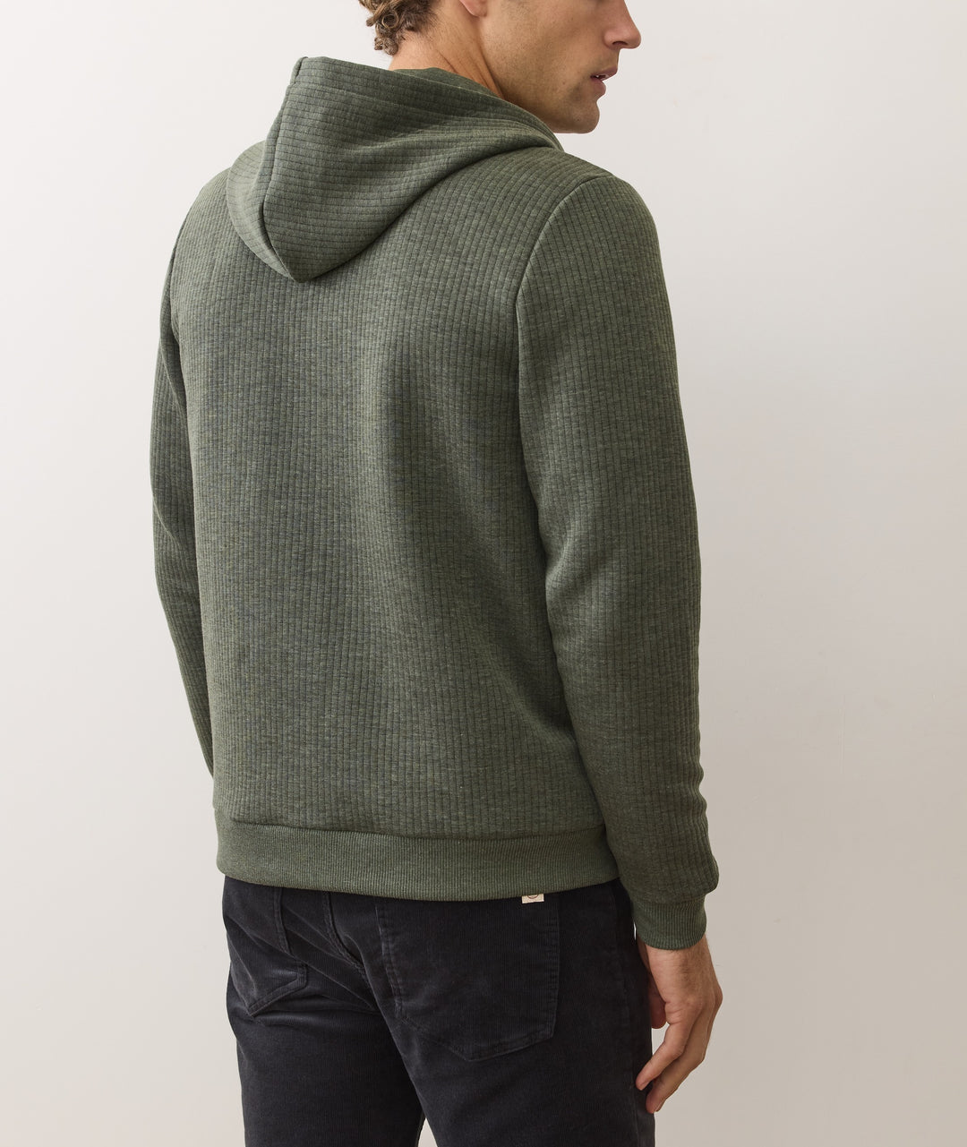 Marine Layer Corbet Quilted Full Zip Hoodie