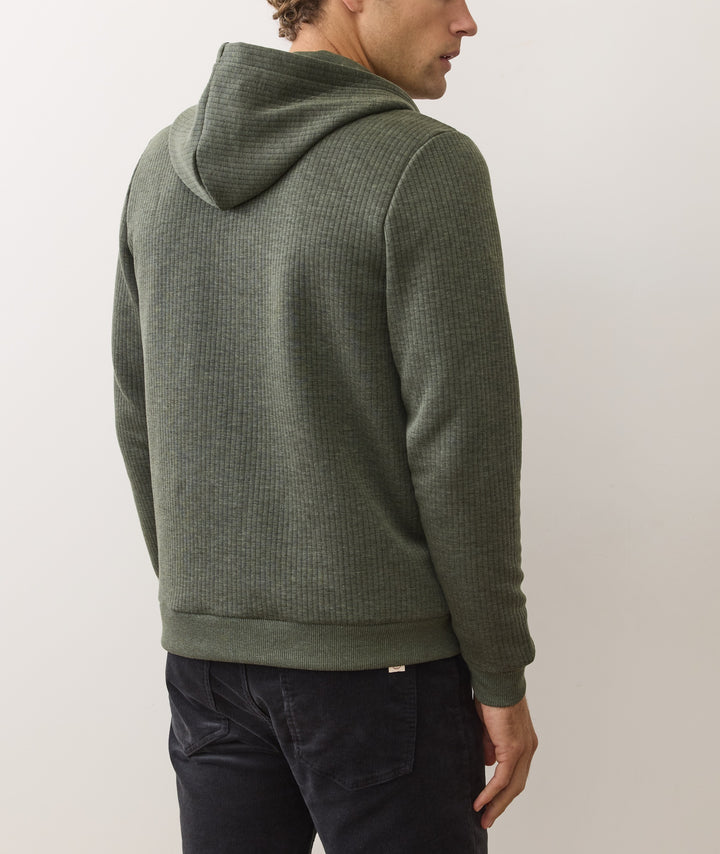 Marine Layer Corbet Quilted Full Zip Hoodie