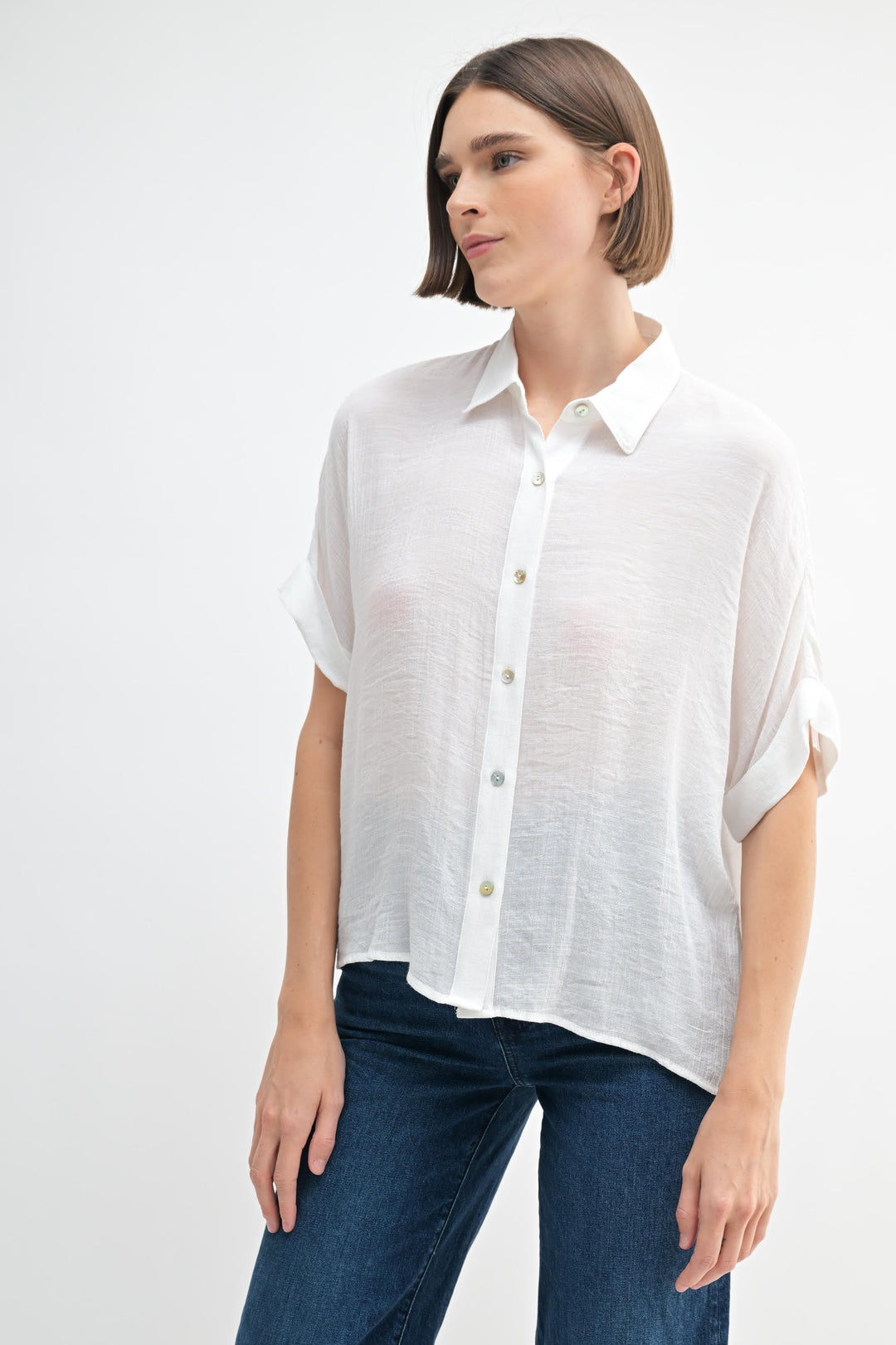 Fun2Fun Short Sleeve Collar Shirt