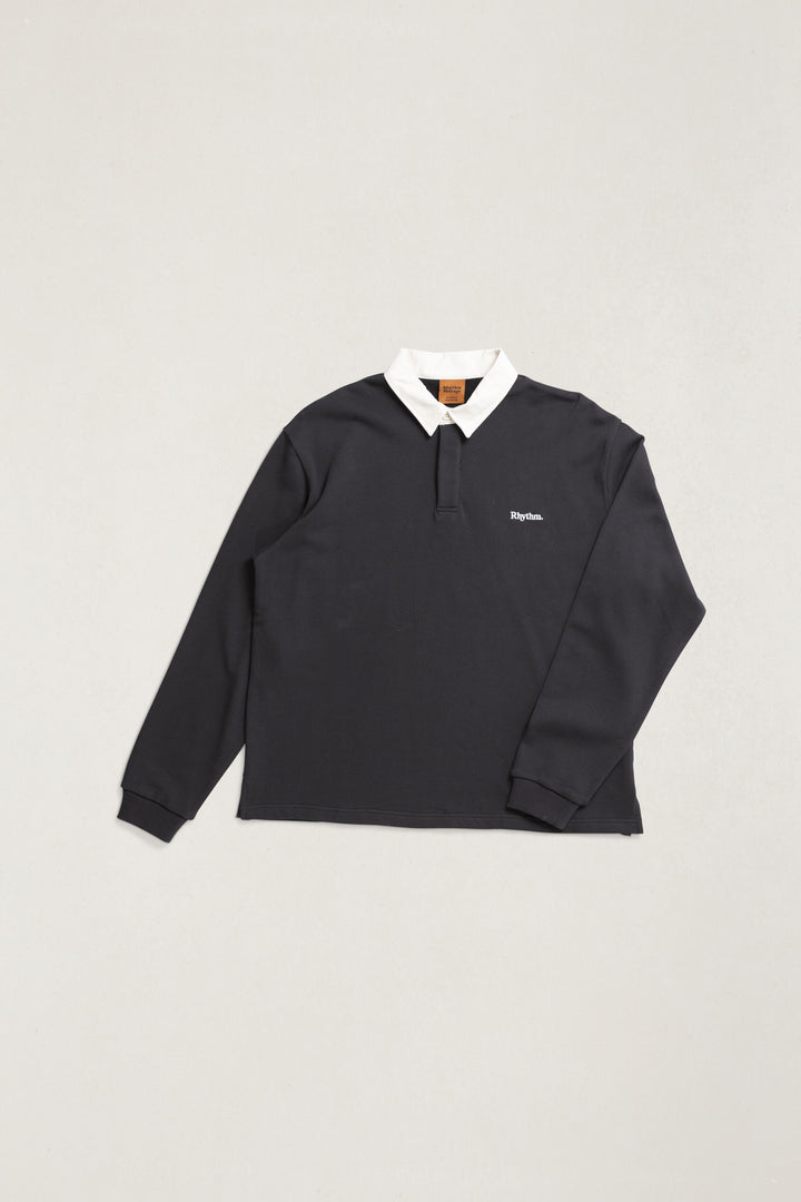Rhythm Koa Vintage Rugby Long Sleeve Polo