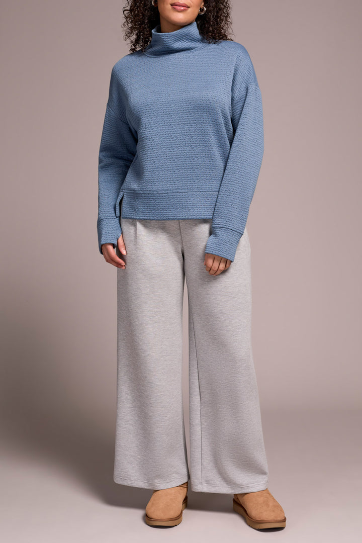 Tribal Long Sleeve Funnel Neck Top