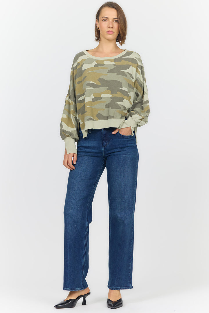 Dear John Trenton Oversized Camo Sweatshirt