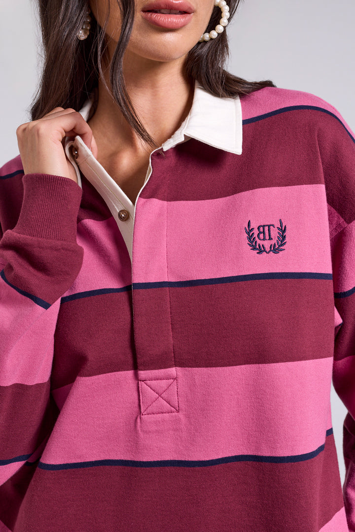 Tribal Rugby Embroidered Logo Polo