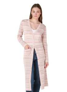 Room 34 by Dex Longline Striped Cardigan