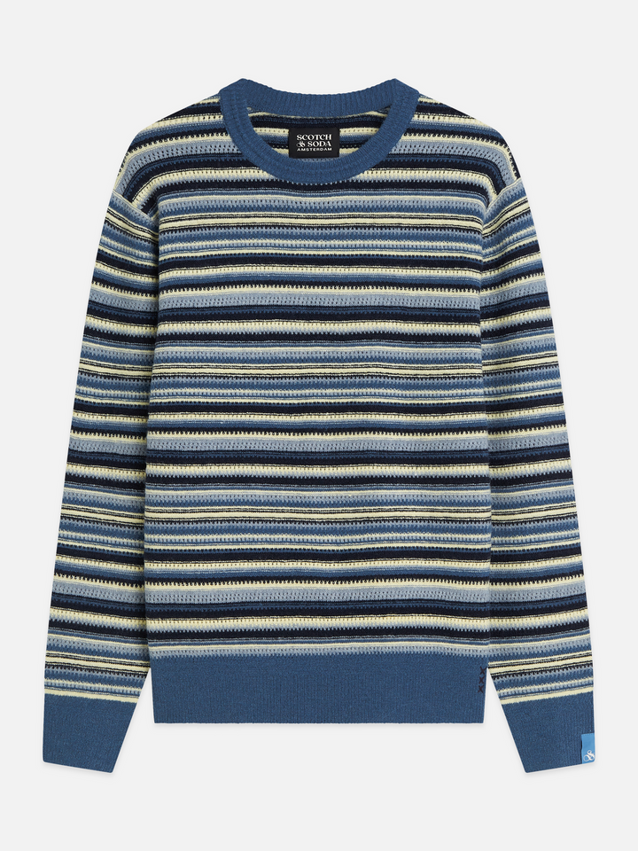 Scotch & Soda Soft Knit Stripe Regular-Fit Pullover