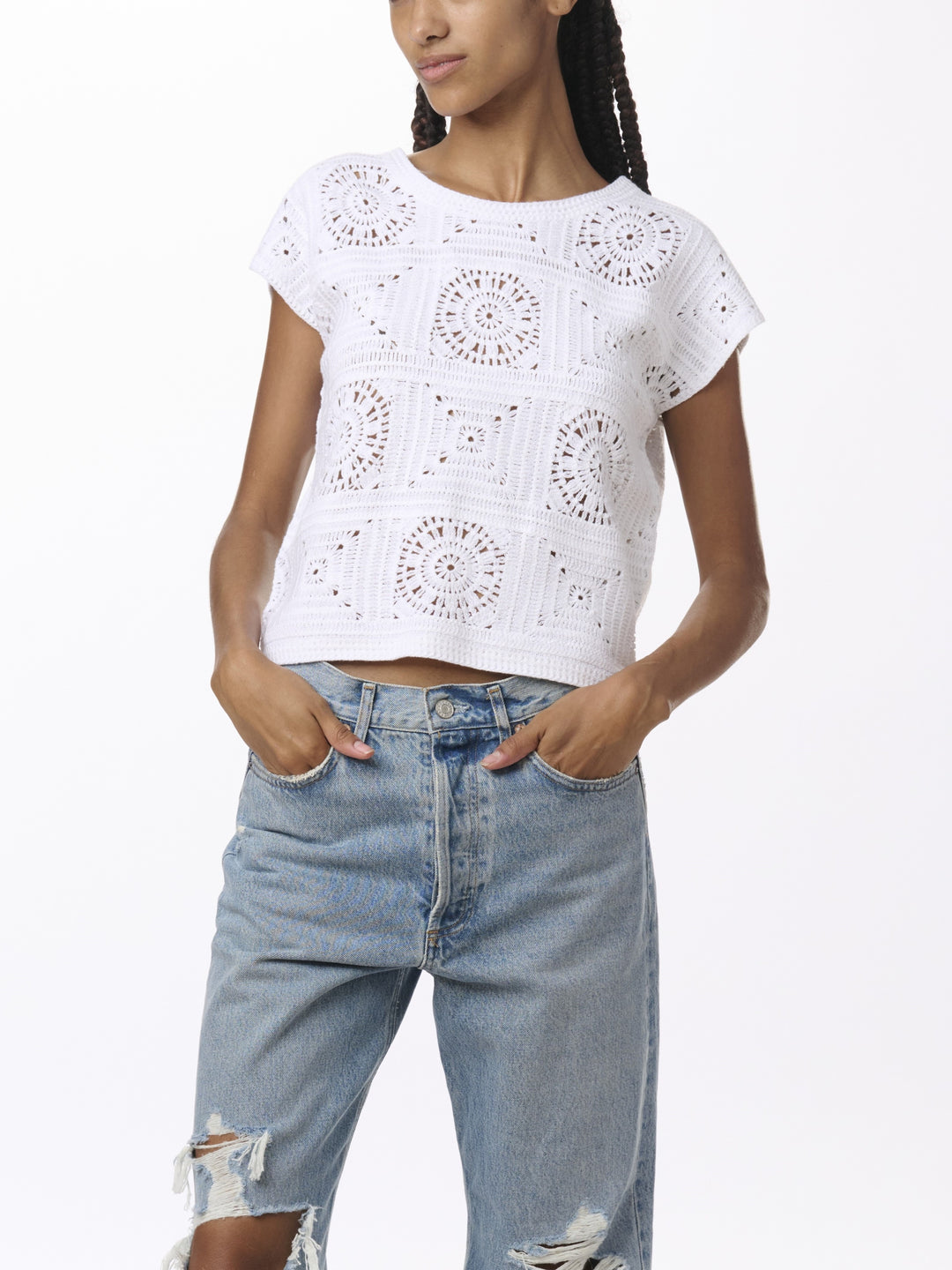 Splendid Anderson Short Sleeve Sweater