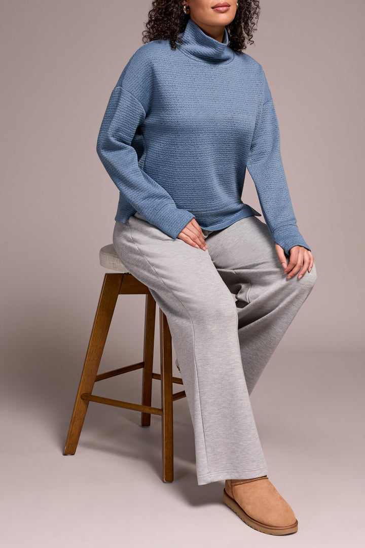 Tribal Long Sleeve Funnel Neck Top