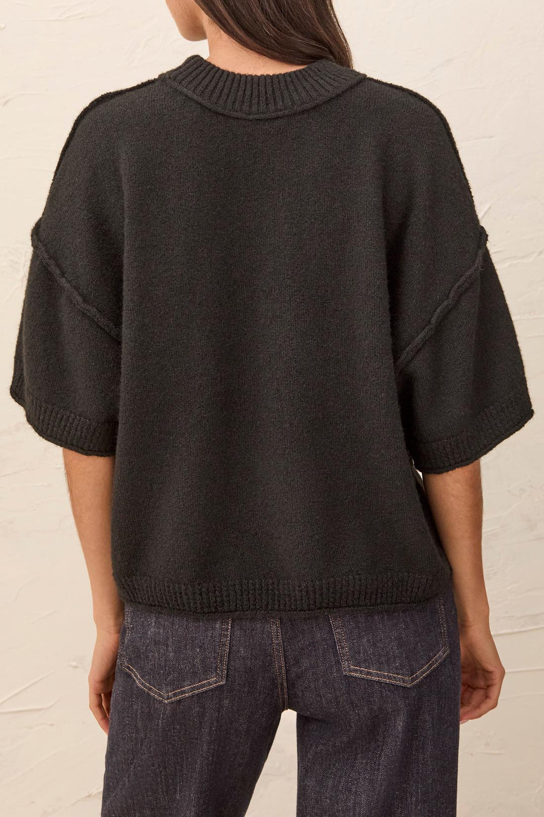 Tribal Lofty Elbow Sleeve Crewneck Sweater