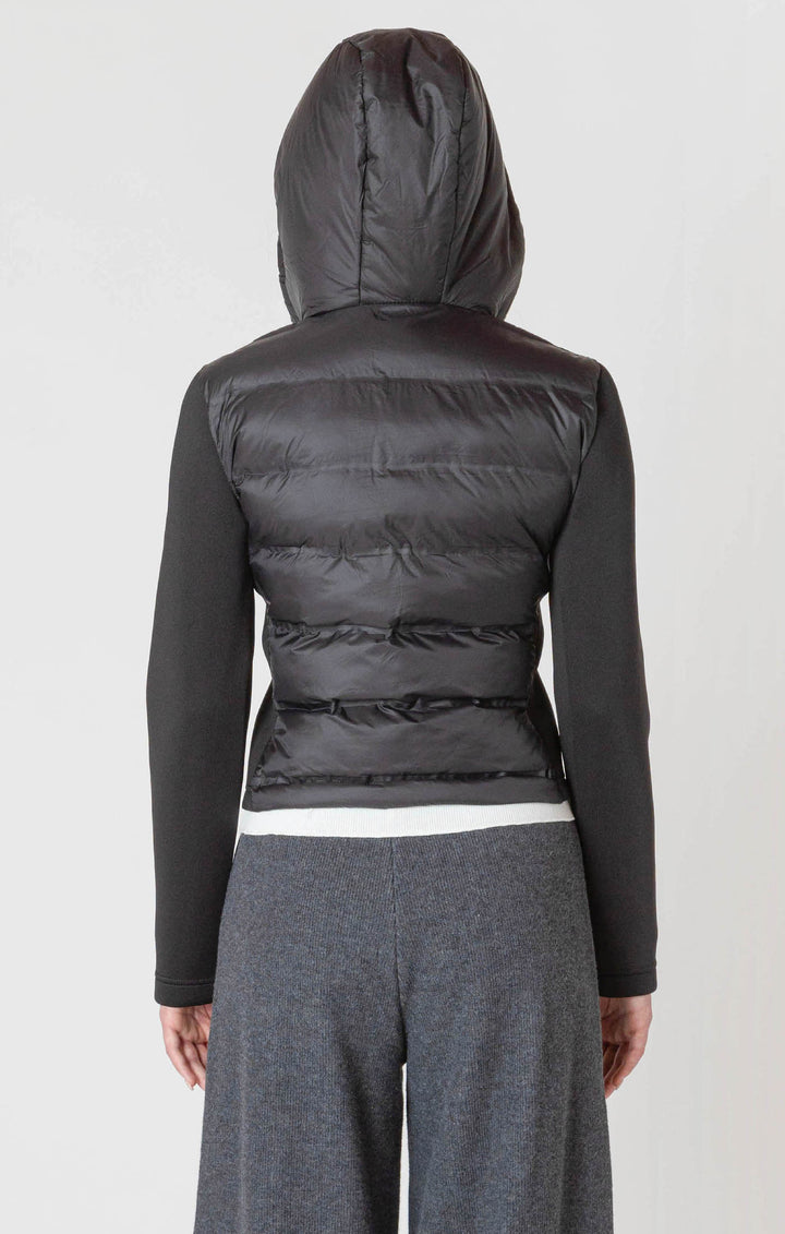 Room 34 Mixed Fabric Puffer Jacket